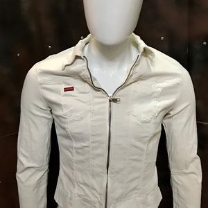 Guess front zip jacket size large